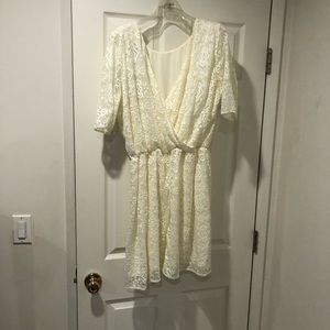 NEW asos curve lace midi dress